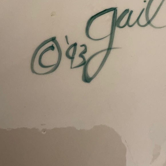 Spectacular Gail Pittman Christmas 14.5” Platter.  Gorgeous &mint condition! - Picture 6 of 6